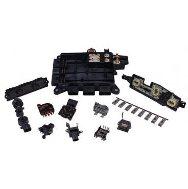 variety of plastic injection molded parts