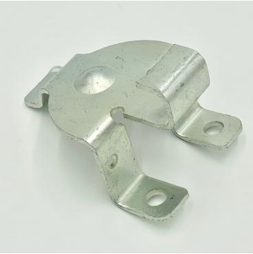 Steel bracket with zink plating. Run on a progressive die