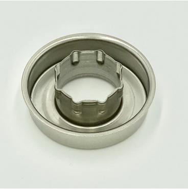 SS Retainer for a water pump. Automotive application run on a progressive die. 