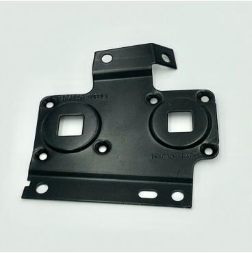 Steel Bracket that has been powder coated. Run on a progressive die. 